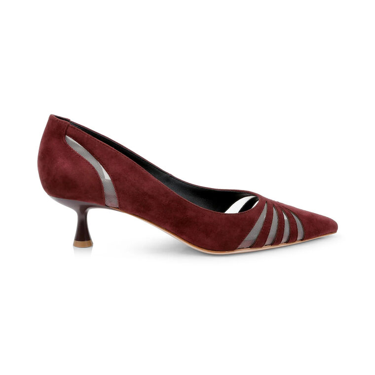 Eglantine Suede Kitten Pump image number null