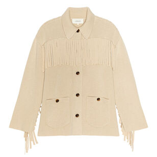The Western Fringe Sweater Jacket