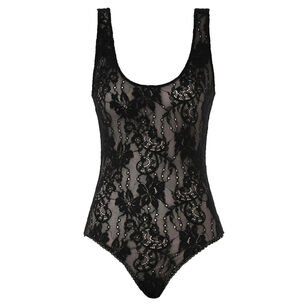 Lace Sleeveless Scoop Neck Body Suit