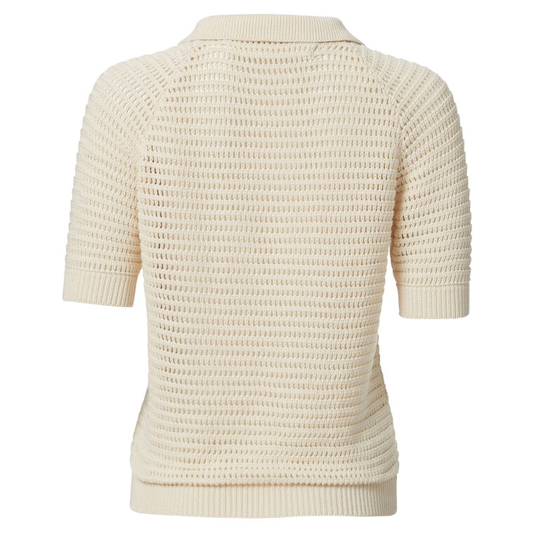 Lessi Oyster Crochet Top image number null