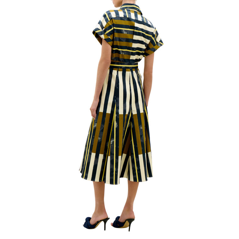 Noor Cap Sleeve Midi Dress image number null