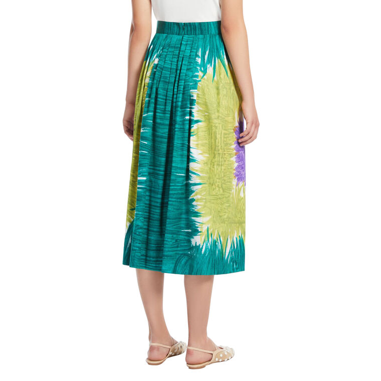 Circeo Cotton Poplin Midi Skirt image number null