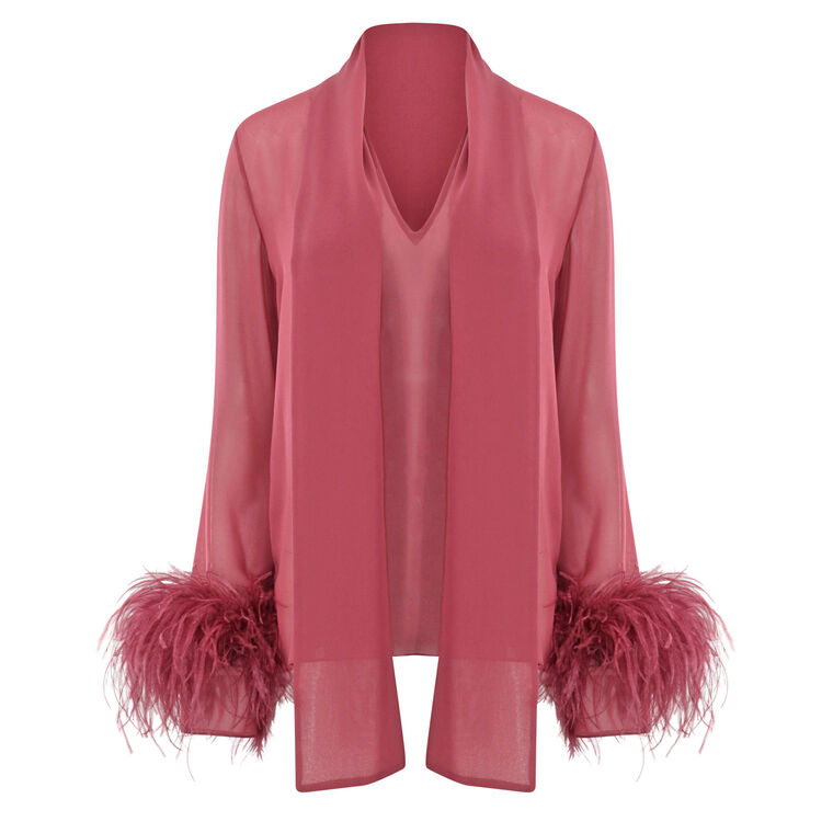 Lightweight Geogette Scarf Top image number null