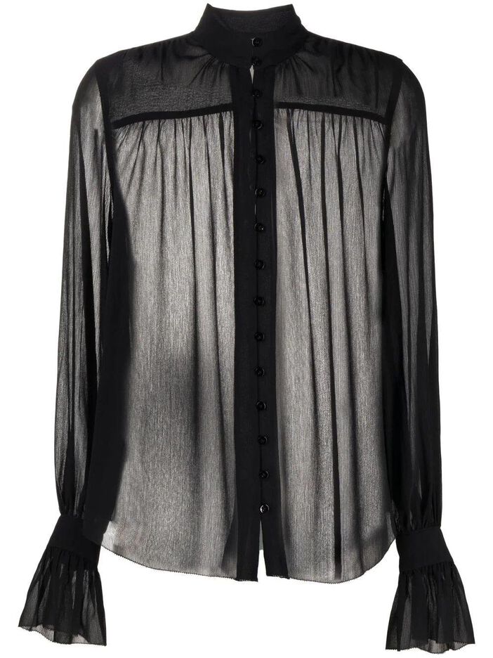Marion Ruffle Sleeve Blouse image number null