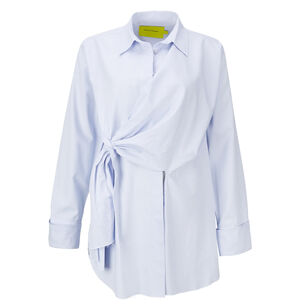  Long Sleeve Oxford Wrap Shirt