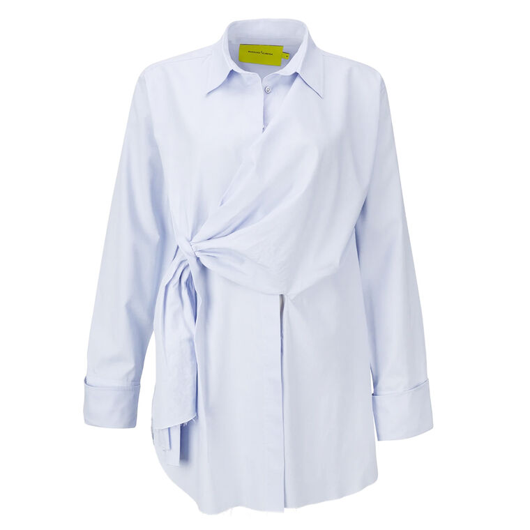  Long Sleeve Oxford Wrap Shirt image number null