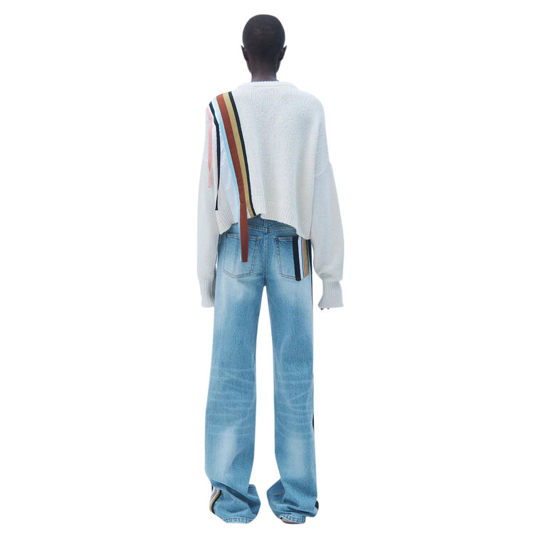 Timo Long Sleeve Stripe Detail Pullover Sweater image number null