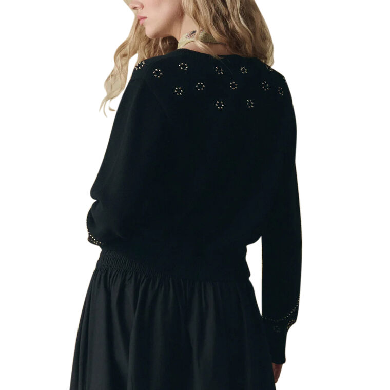 The Studded Cardigan image number null