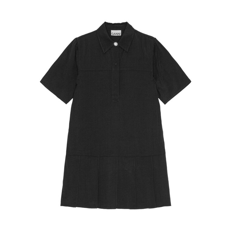 Viscose Twill Mini Dress image number null