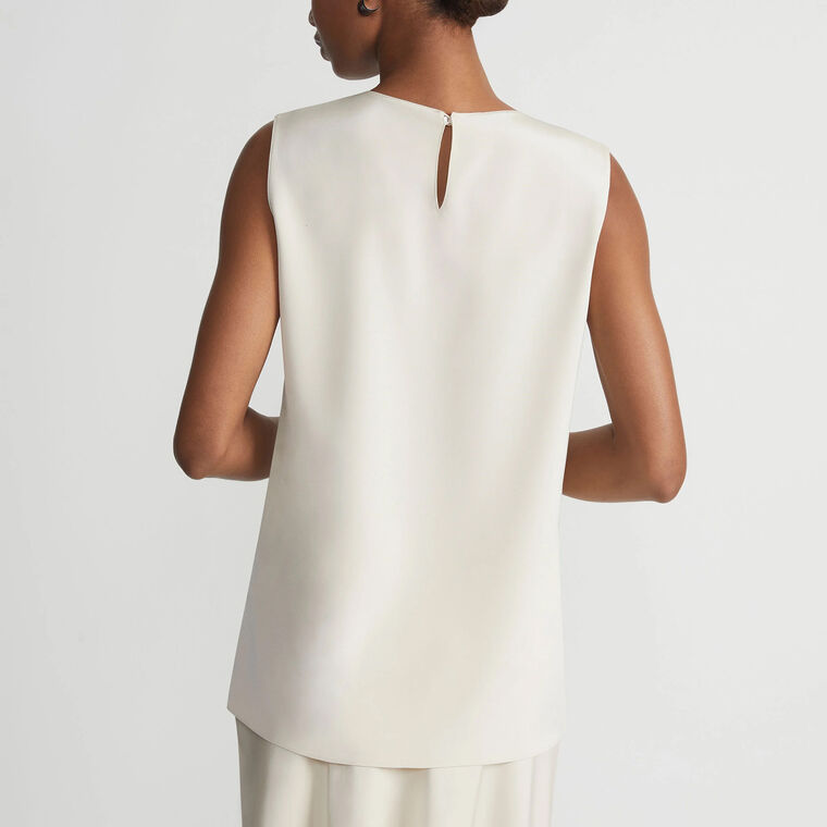 Adela Silk Sleeveless Blouse image number null