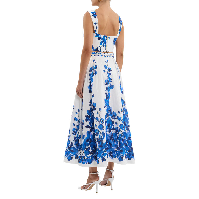 Orchid Blues Sleeveless Crop Top image number null