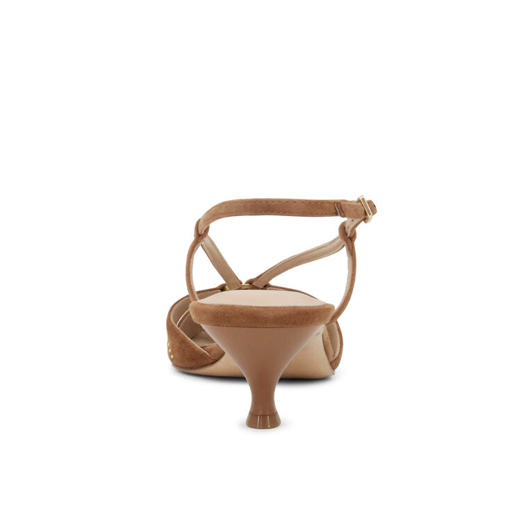 Adavi Suede Pointed Toe Slingback Pump image number null