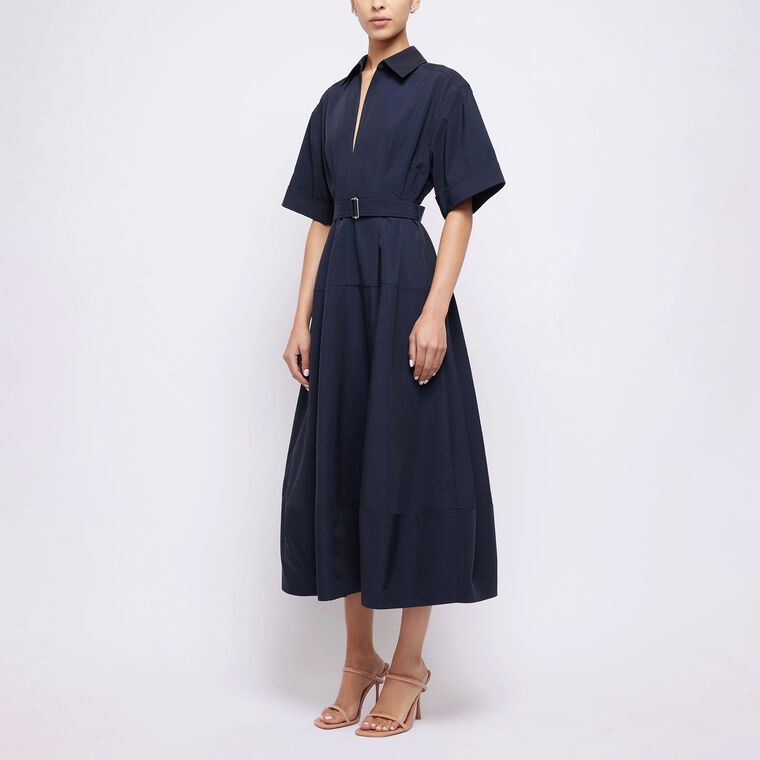 Deanna Belted Midi Shirtdress image number null