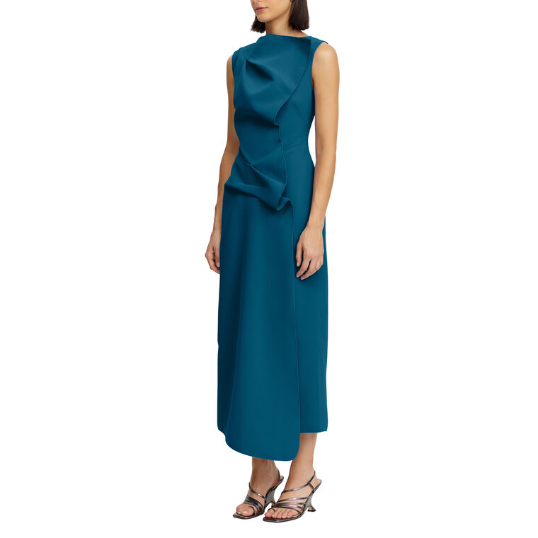 Normanhill Sleeveless Crepe Midi Dress image number null