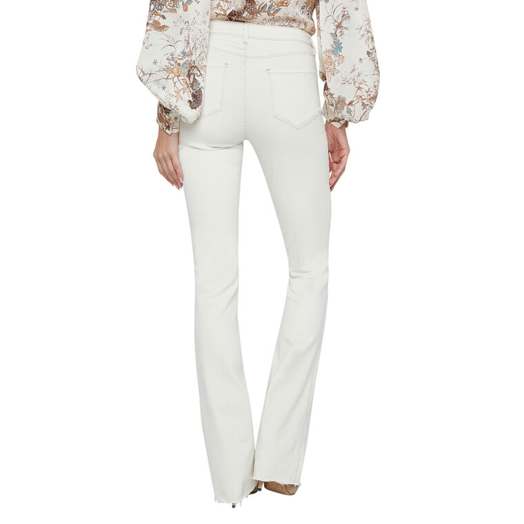 Ruth High Rise Straight-Leg Raw Hem Jean image number null