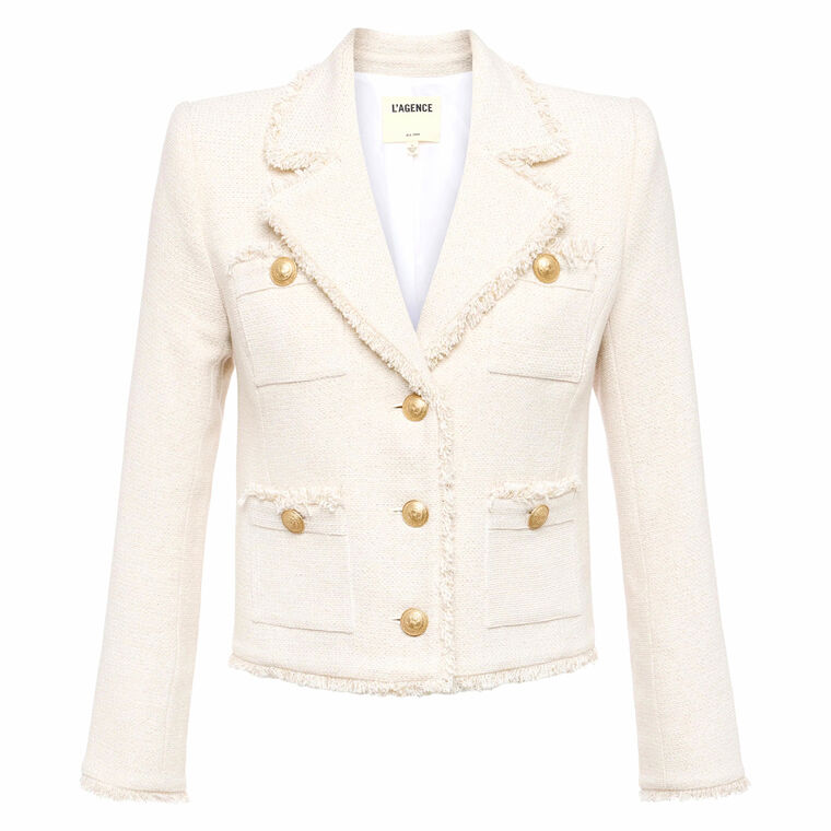 Slyvia Collared Tweed Jacket image number null