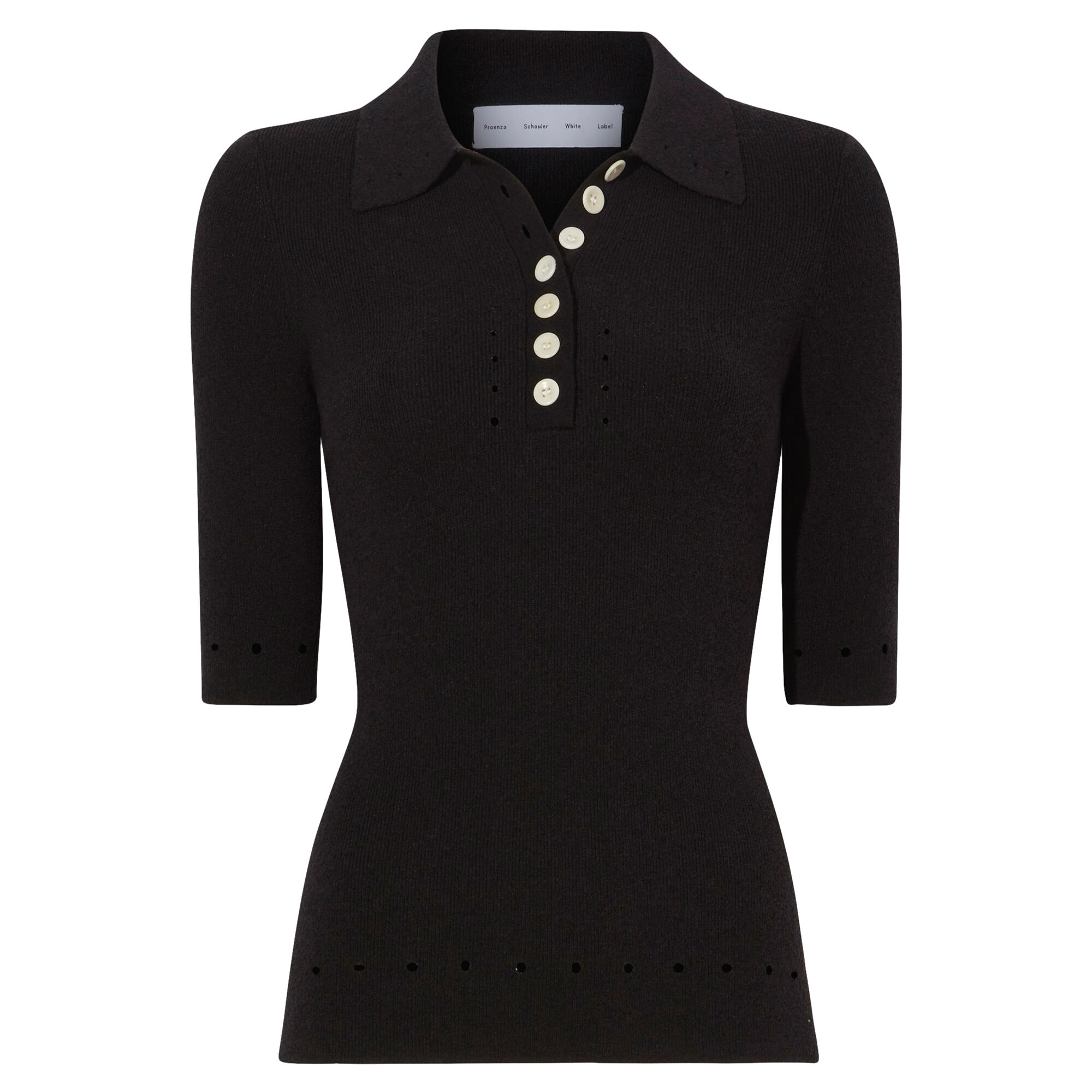 Proenza Schouler White Label Spencer Knit Polo | Tootsies