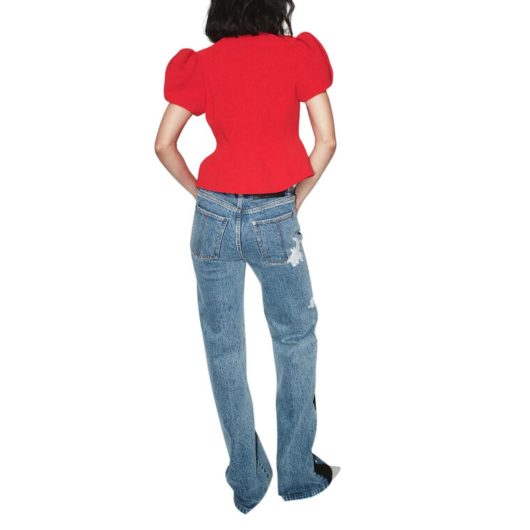 Nelly Short Puff Sleeve Peplum Jacket image number null