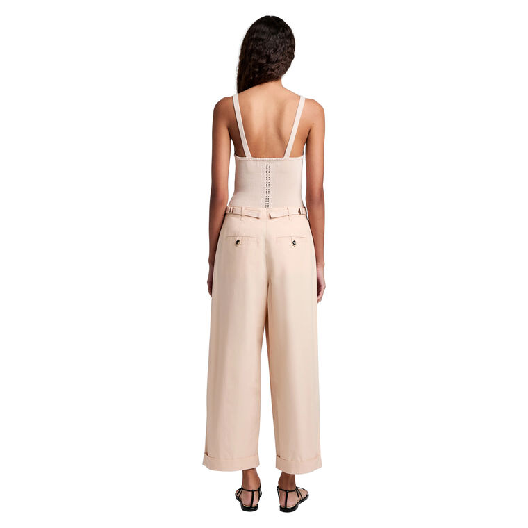 Kyle Cropped Pant In Brushed Poplin image number null