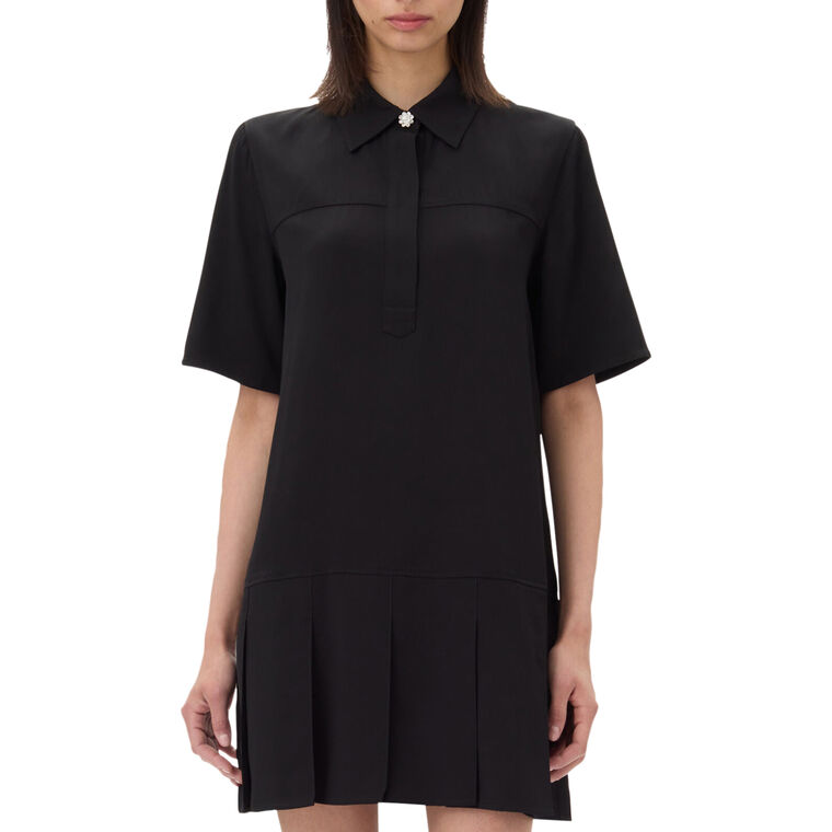 Viscose Twill Mini Dress image number null