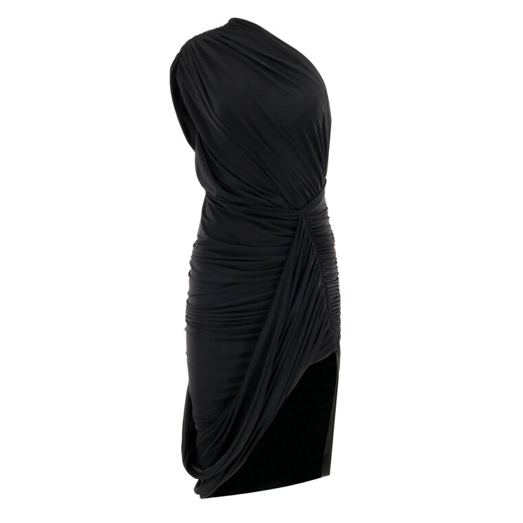 Emery One-Shoulder Ruched Dress image number null