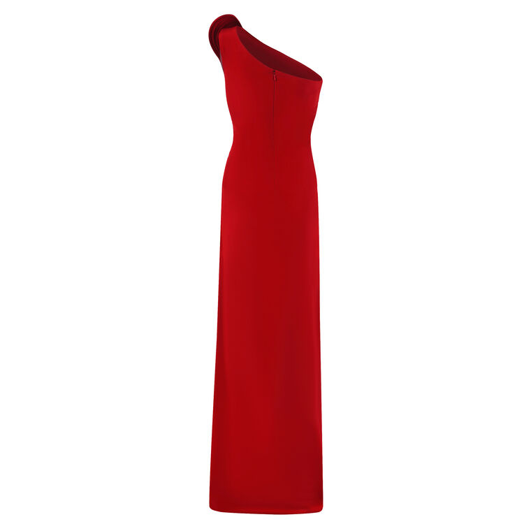 Ember One Shoulder Silk Dress image number null