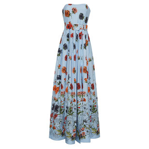 Greenfield Strapless Belted Maxi Dress