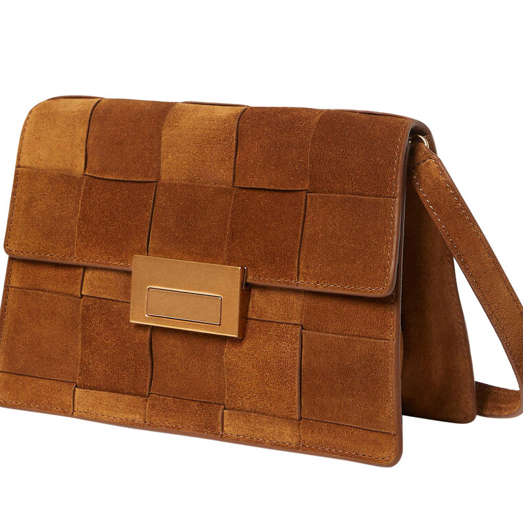 Delphine Suede Shoulder Bag image number null