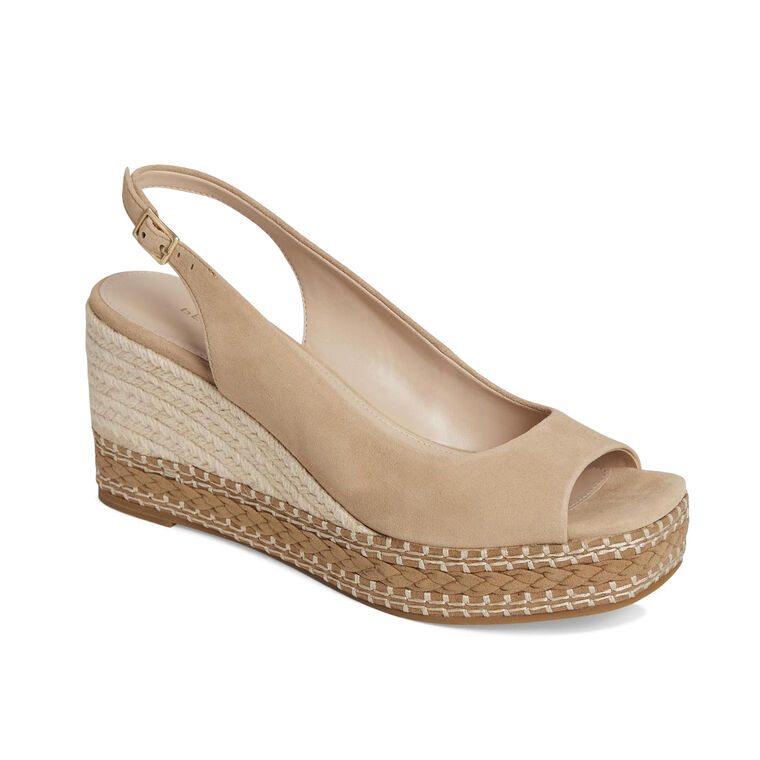 Elany Suede Slingback Wedge image number null