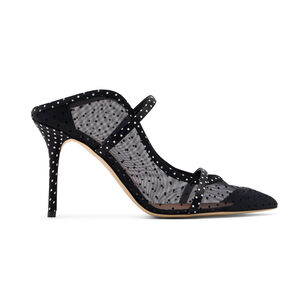 Maureen 85mm Dotted Tulle Mule