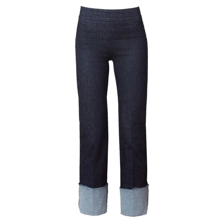 Bonnie Cropped Cuff Denim Pants image number null