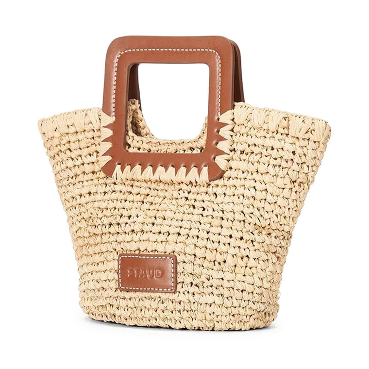 Shirley Raffia Mini Bucket Bag image number null