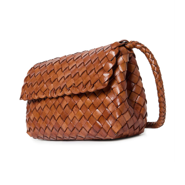 Vinnie Woven Leather Crossbody Bag image number null