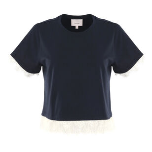 Ami Lace Detail Tee