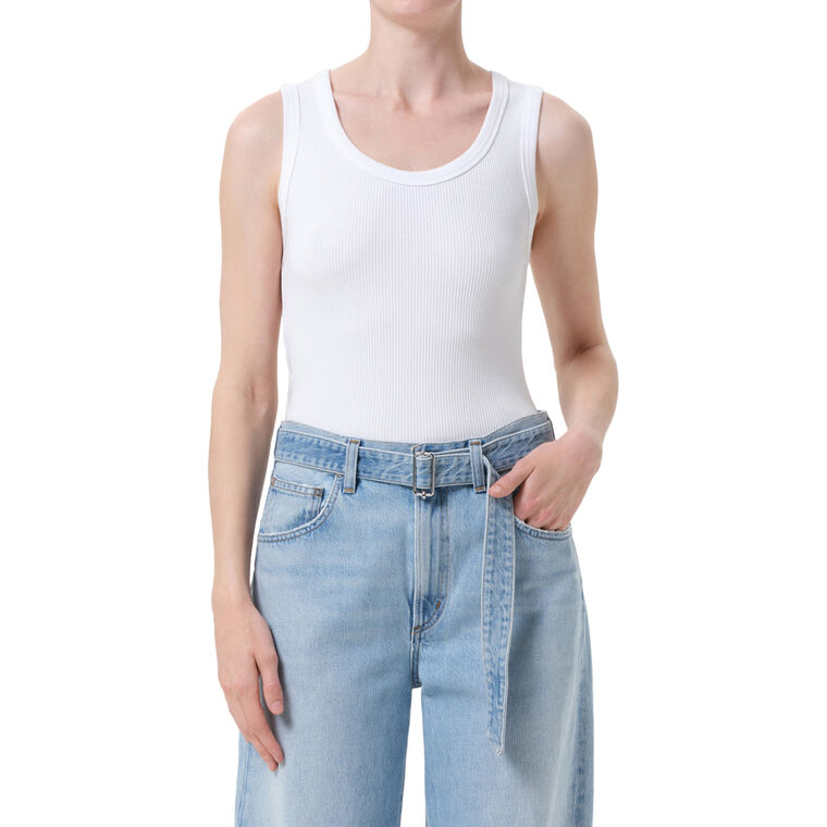 Poppy Ribbed Tank image number null