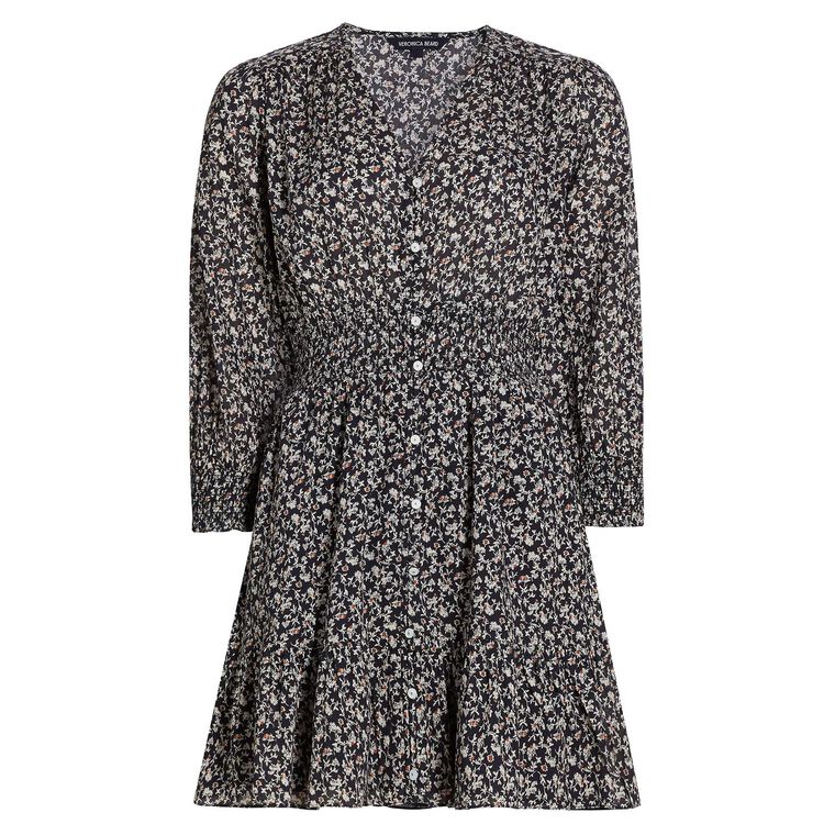 Katari Floral Cotton Mini Dress image number null