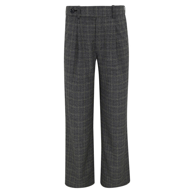 Plaid Suiting Wide Leg Pants image number null