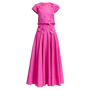 Tandy Floral Detail Maxi Dress With Detachable Overlay Top