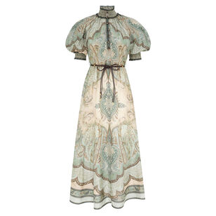 Wanderlust Short Sleeve Billow Midi Dress