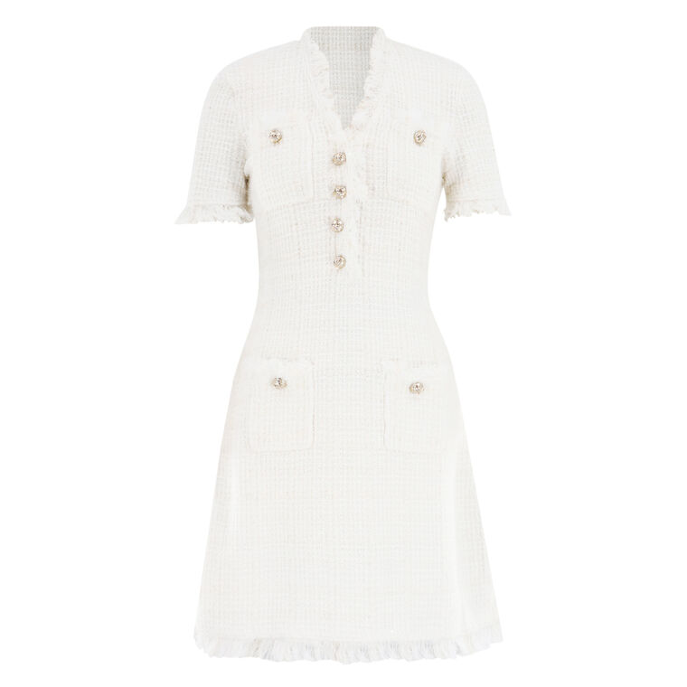 Textured Knit Mini Dress image number null