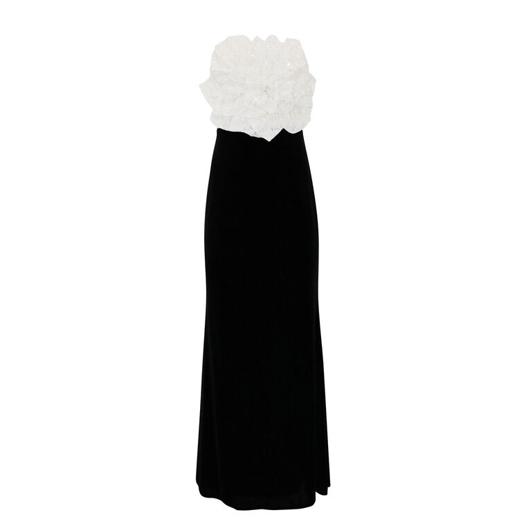 Rosette Bodice Gown image number null