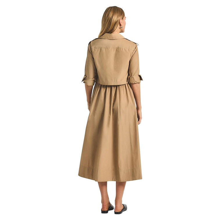 Janine Poplin Trench Dress image number null