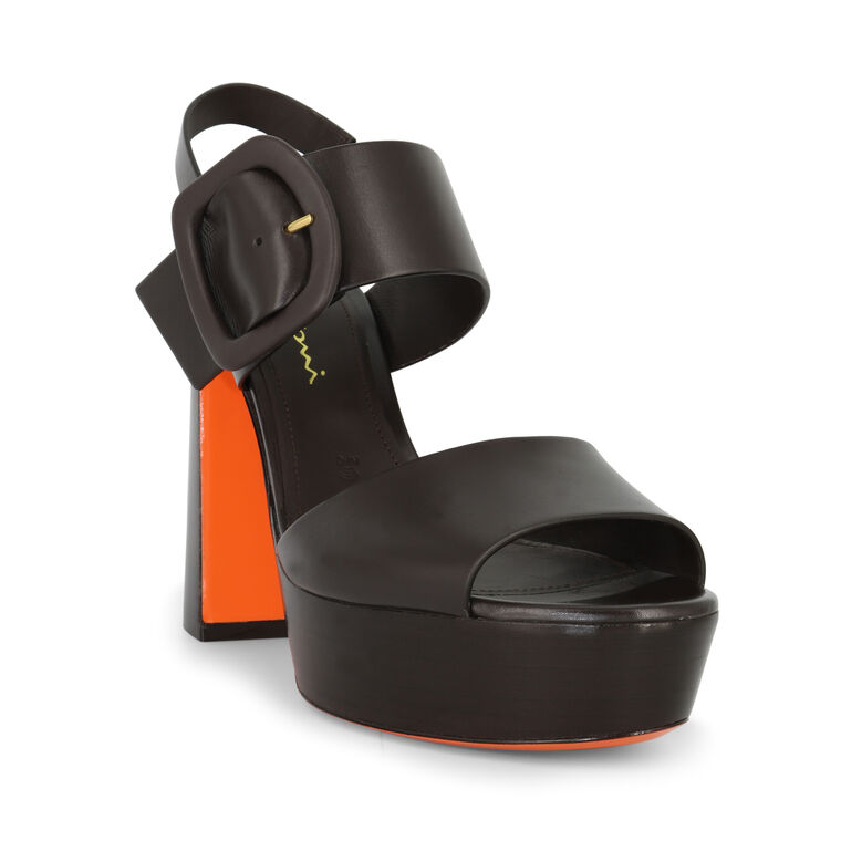 Bruxel 85mm Leather Buckle Platform Sandal image number null