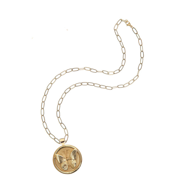 Pendant Coin On Link Chain image number null