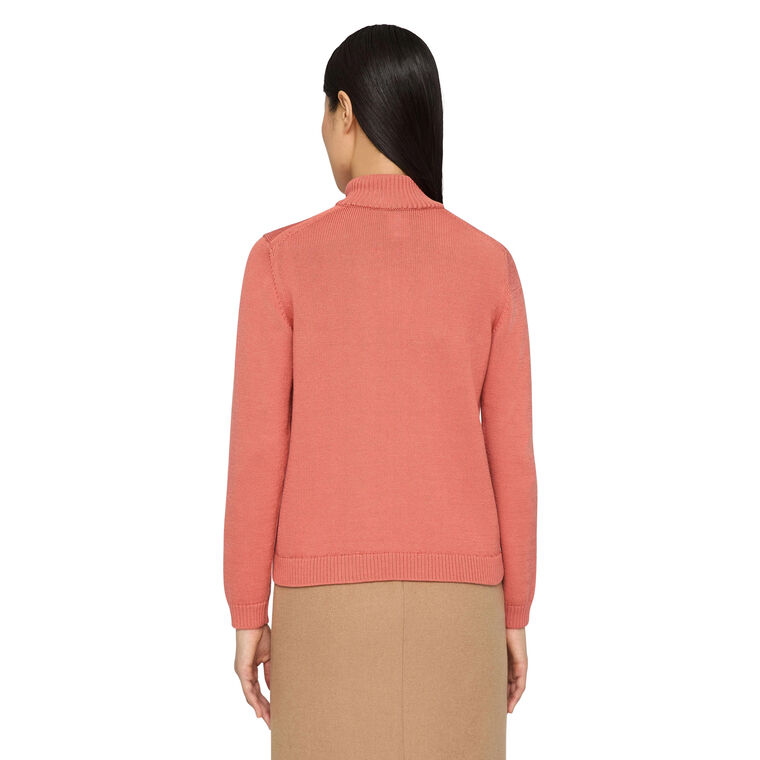 Zip Front Fitted Knit Bomber Jacket image number null