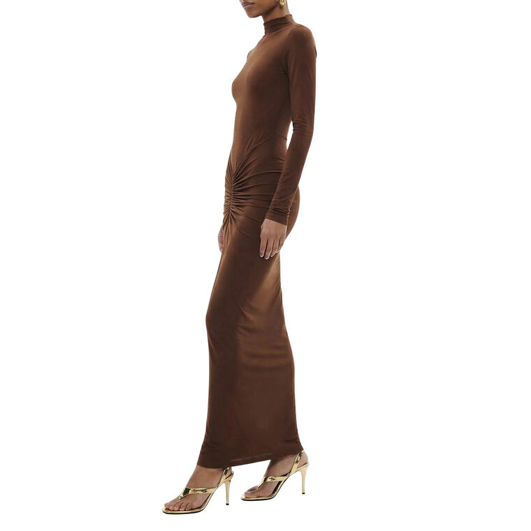 Scorpio Long Sleeve High Neck Maxi Dress image number null