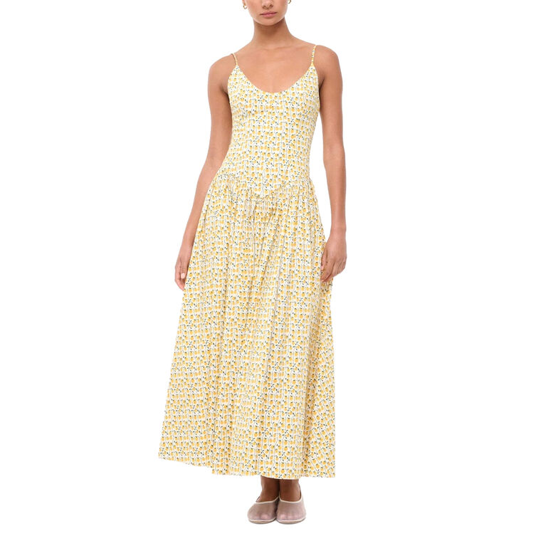 Dena Sleeveless Cotton Poplin Maxi  Dress image number null