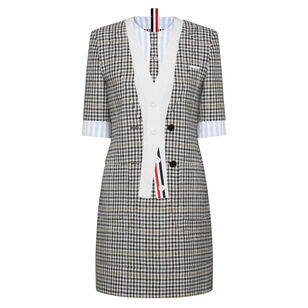 Tweed Patch Pocket Sack Mini Dress