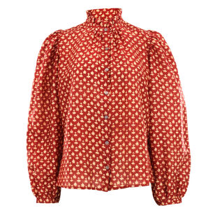 Annabel Mahogany Bhutti Shirt