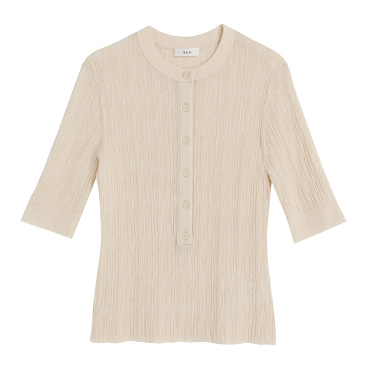 Fisher Fine Cotton Knit Top image number null